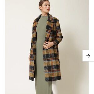 Line and Dot Jackson Plaid Women's Coat